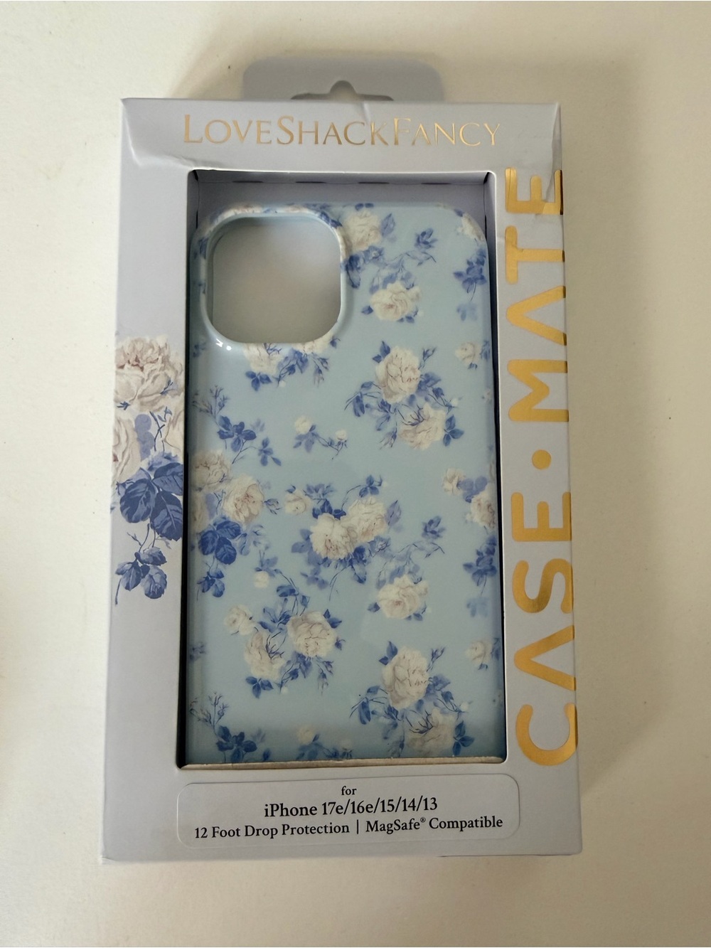 case-mate Light Blue Floral iPhone Case